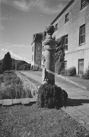 HEYWOOD HOUSE  TERRACE FROM GROUND LEVEL